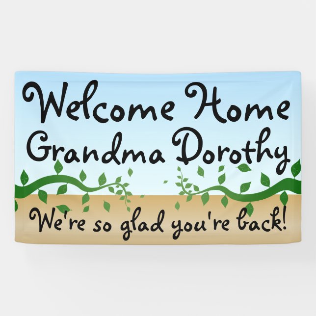 Custom Personalised Welcome Home Sign (Horizontal)