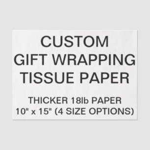 Custom Personalised White Tissue Paper For Gifts