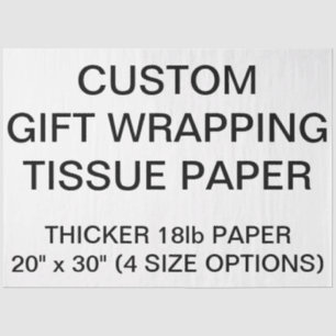 Custom Personalised White Tissue Paper For Gifts