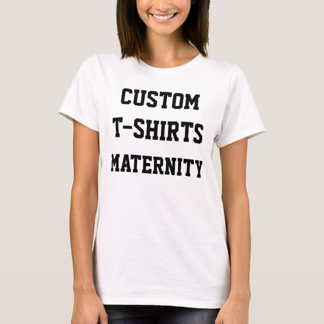 Custom Personalised Women's MATERNITY T-SHIRT (Front)