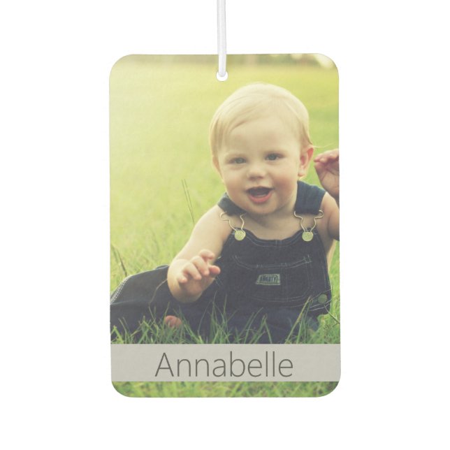 Custom Personalised Your Text Photo Car Car Air Freshener (Front)