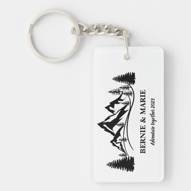 CUSTOM PERSONALIZE ADVENTURE TOGETHER KEY RING (Front)