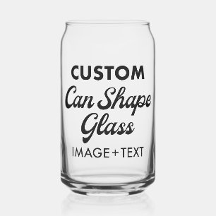Custom Personalized Can Shape Glass 16oz