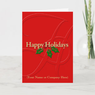 Custom Personalized Christmas Card w/ Logo
