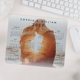Custom Personalized Family Photo 2020 Calendar Mouse Pad