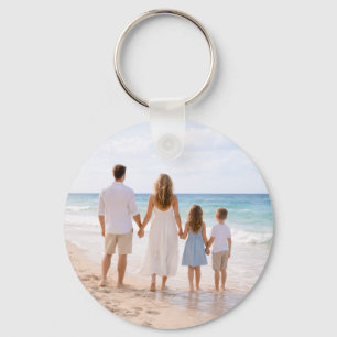 Custom Personalized Family Photo Key Ring
