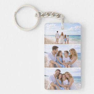 Custom Personalized Family Photo Key Ring