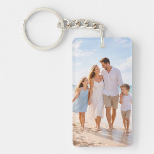 Custom Personalized Family Photo Key Ring
