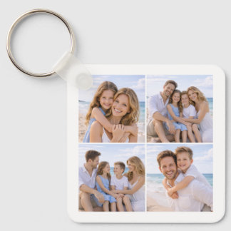 Custom Personalized Family Photo Key Ring