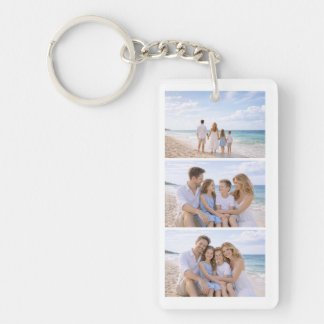 Custom Personalized Family Photo Key Ring
