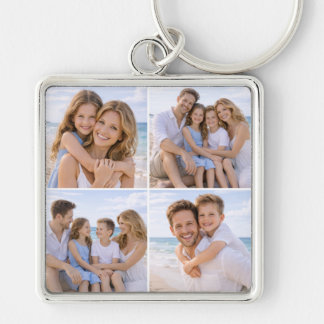 Custom Personalized Family Photo Key Ring