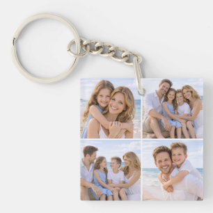Custom Personalized Family Photo Key Ring