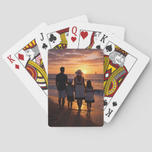 Custom Personalized Family Photo Playing Cards