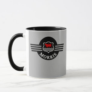 Custom Personalized Gray Morris Minor mug