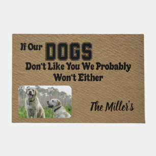Custom Personalized House Door Mat Gift Dog Lover