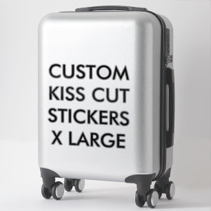 Custom Personalized KISS CUT STICKERS 14"x14" XL