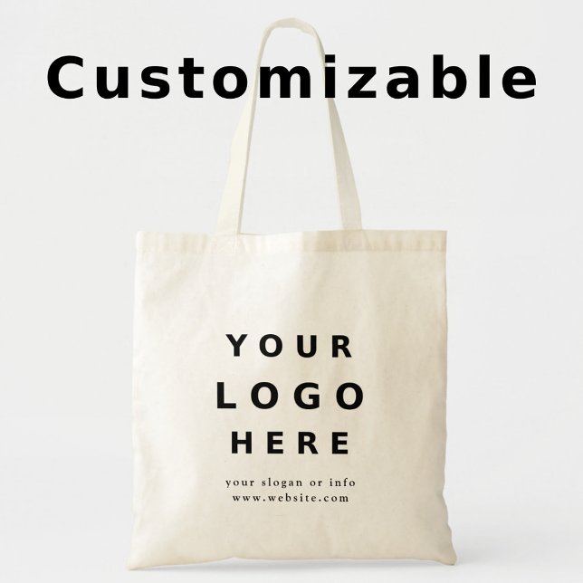 Custom Personalized Logo Modern Promotional Tote Bag (Creator Uploaded)