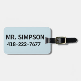 CUSTOM PERSONALIZED LUGGAGE TAG