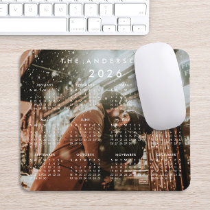 Custom Personalized Photo 2021 Calendar Mouse Pad