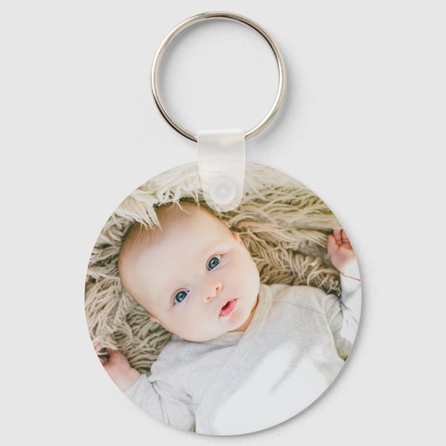 Custom Personalized Photo Image Key Ring (Front)