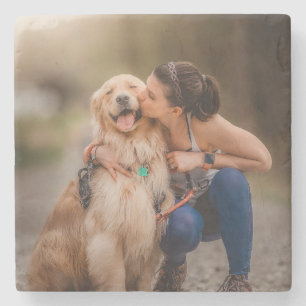 Custom Personalized Photo  Stone Coaster