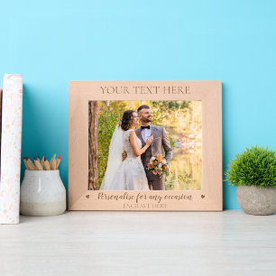 custom Personalized Text for Any Occasion laser Etched Frames