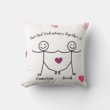 Custom Personalized Valentines Pillow