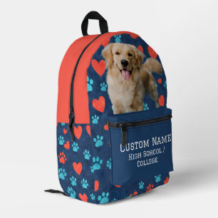 Custom Pet Backpack - Personalised Photo & Name