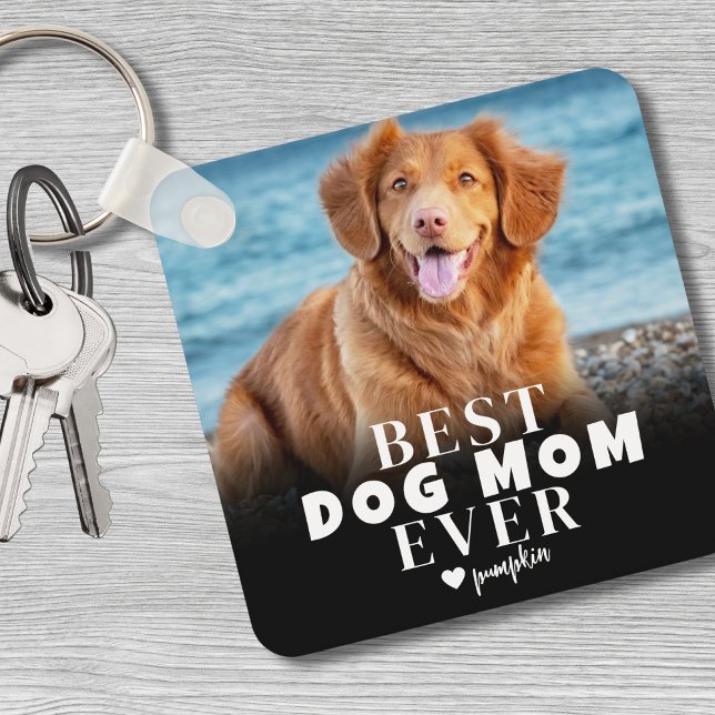Custom Pet Best Dog Mum Photo Key Ring (Custom Pet Best Dog Mom Photo keychain)
