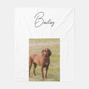 Custom Pet Blanket Using Pet Photo + Name Custom D