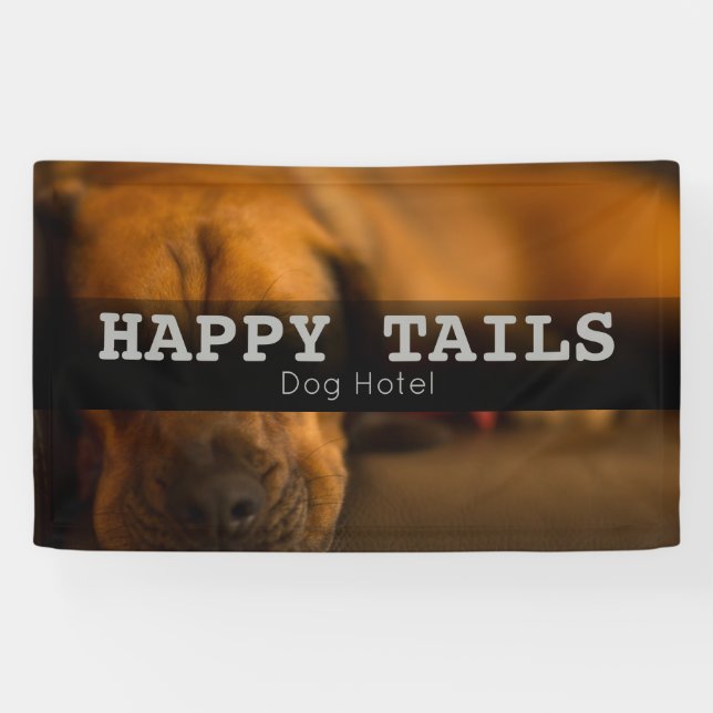 Custom Pet Boarding Hotel Sitting Banner (Horizontal)