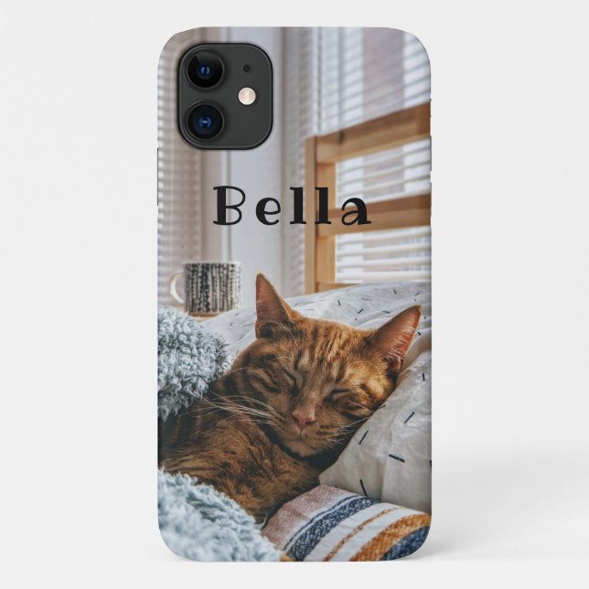 Custom Pet Cat Case-Mate iPhone Case (Back)