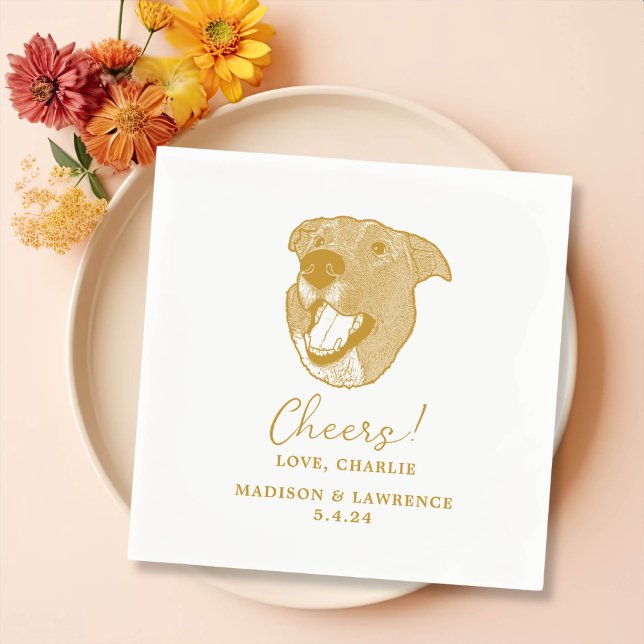 Custom  Pet Cocktail Napkins Wedding (Creator Uploaded)