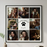 Custom Pet Collage In Loving Memory Cat Memorial
