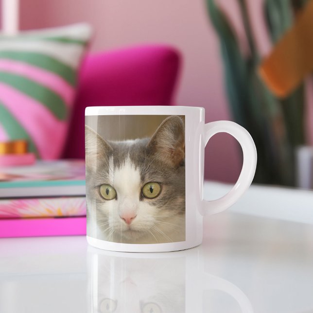 Custom Pet Collage Photo Personalised Two-Tone Coffee Mug (Creator Uploaded)
