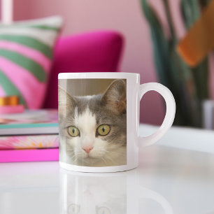 Custom Pet Collage Photo Personalized Two-Tone Coffee Mug