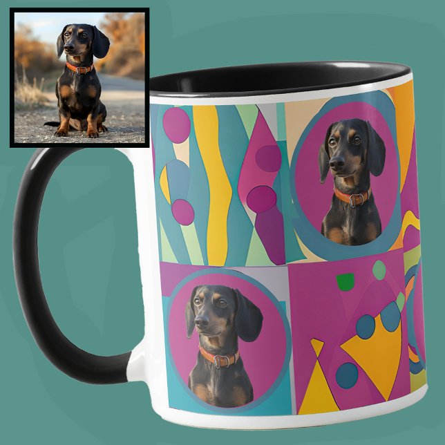 Custom Pet Dachshund or Your Photo Cute Dog Mum Mug (Creator Uploaded)