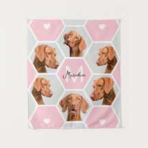 Custom Pet Dog Cat 6 Photo Collage Monogrammed