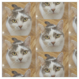 Custom Pet Dog Cat Photo Pattern Fabric