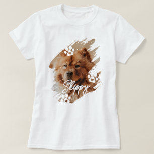 Custom Pet Dog Or Cat Name & Photo T-Shirt