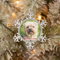 Custom Pet Dog Photo Beautiful Christmas Tree