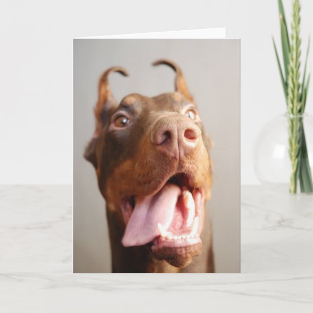 Custom pet (dog) photo card (Front)