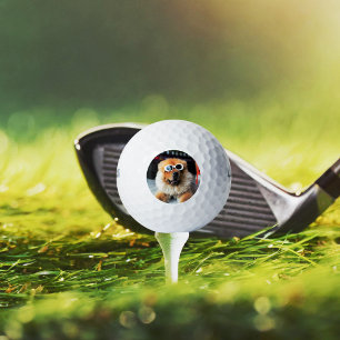Custom Pet Dog Photo Golf Balls