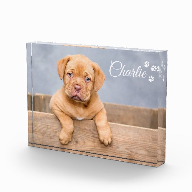 Custom pet dog photo personalise text (Right)