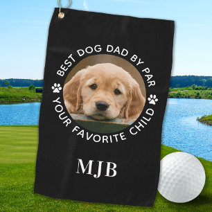 Custom Pet Dog Photo Personalized Monogram   Golf Towel