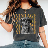 Custom Pet Face Shirt Vintage Style Dog Photo 90s