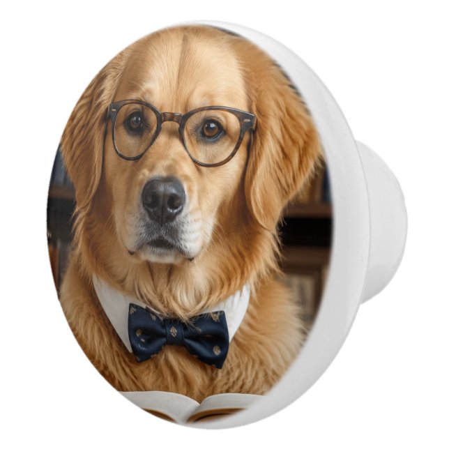 Custom Pet Image Personalised Design Ceramic Knob (Right)