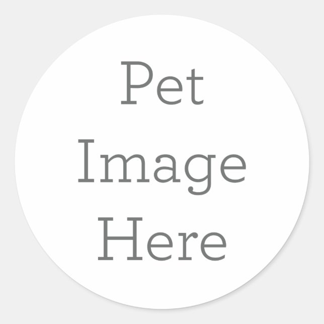 Custom Pet Image Sticker Gift (Front)