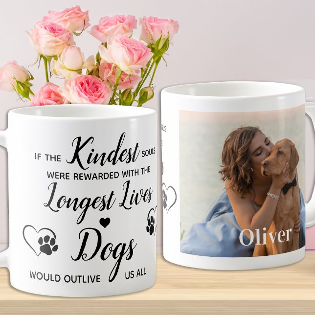 Custom Pet Memorial Dog Photo Pet Loss Keepsake Coffee Mug (Creator Uploaded)