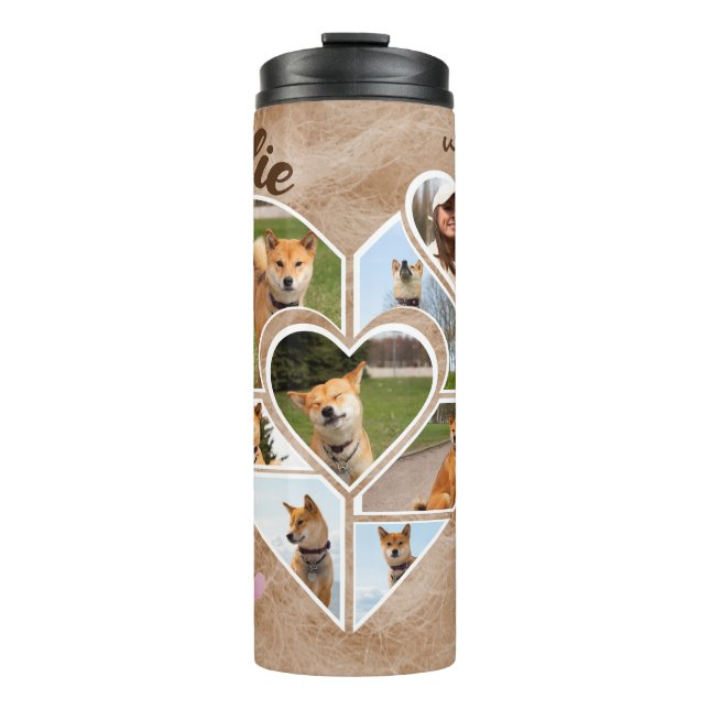 Custom Pet Memorial Personalised Photo and Quote Thermal Tumbler (Front)